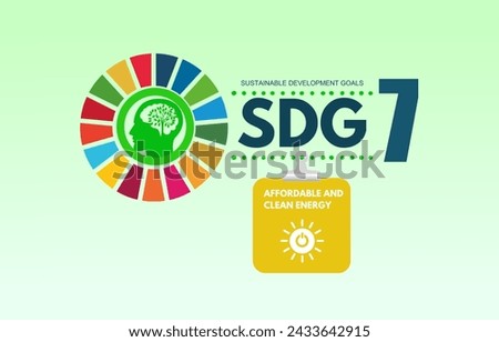 7th goal- affordable and clean energy. Sustainable development goals
