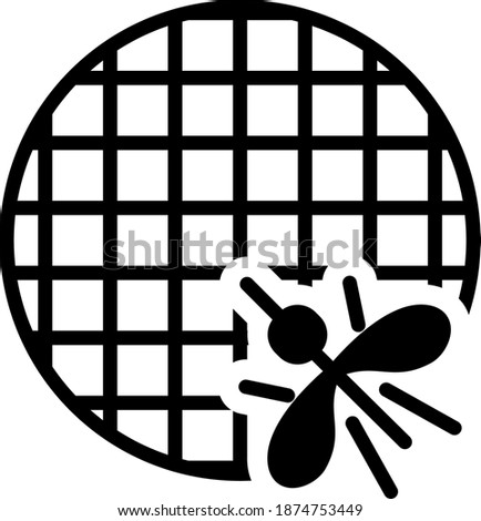 mosquito net icon , vector illustration
