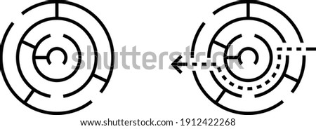 Maze icon , vector illustration