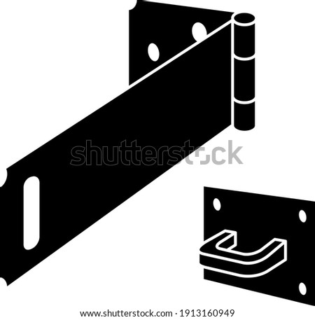 	
Hinge Safety Hasp icon , vector illustration