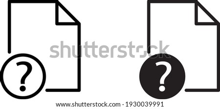 Question file icon , vector illustration