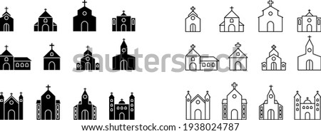 Church icon , vector illustration