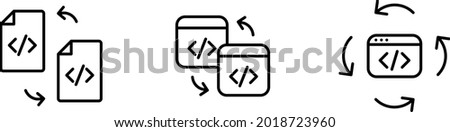 refactoring icon , vector illustration