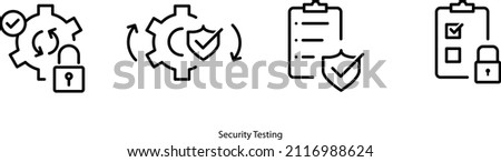 Security Testing icon ,vector illustration