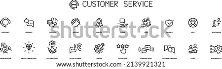 Customer service icons , vector