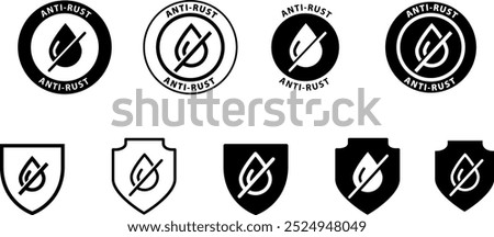 Anti rust icon , vector illustration