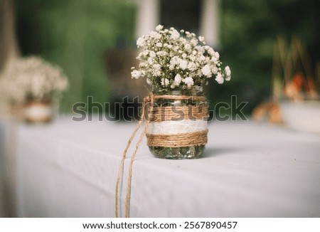 Similar – Image, Stock Photo Arrangement of twine and asparagus on board