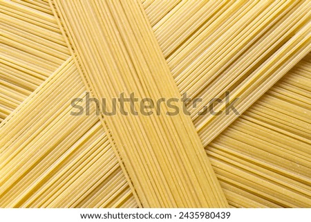 Image, Stock Photo close-up of spaghetti pasta, shot from above