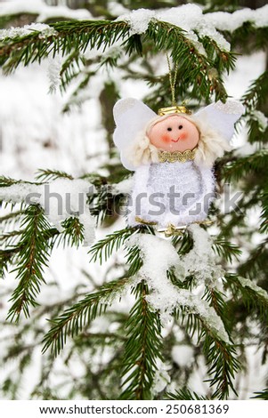 The angel on the Christmas tree