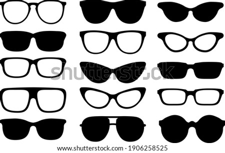 Symmetrical set of glasses and sunglasses 3