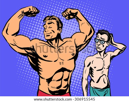 Bodybuilder Vector Art | Download Free Vector Art | Free-Vectors