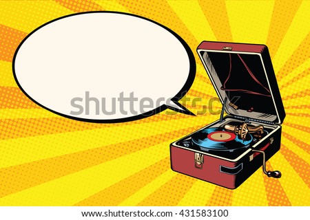 Phonograph vinyl record player