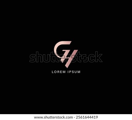 Gh letter fashion brand design modern style creative golden wordmark design typography illustration, hg creative, gh luxury lettering