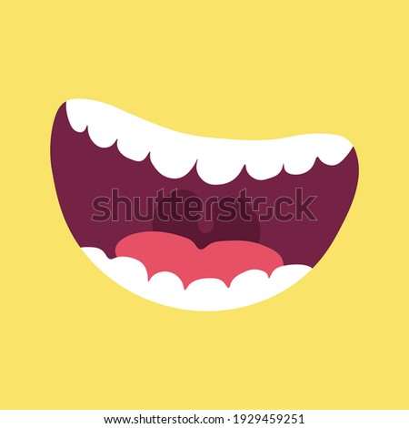 
Mouth That Laughs with Teeth Vector