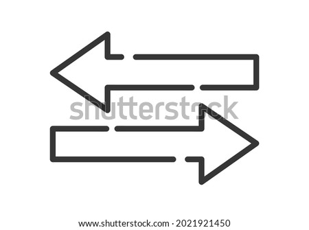 Transfer Arrows Icon. Vector Illustration