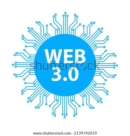 Web 3.0 Concept . Web Logo . Vector illustration