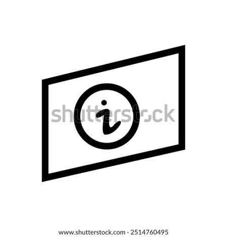 Vector illustration of exclamation mark icon. black and white color.