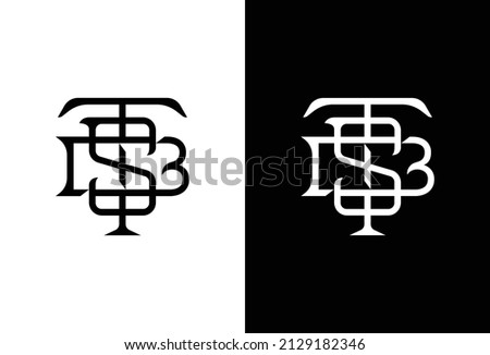 Vintage TSB Letters Logo concept