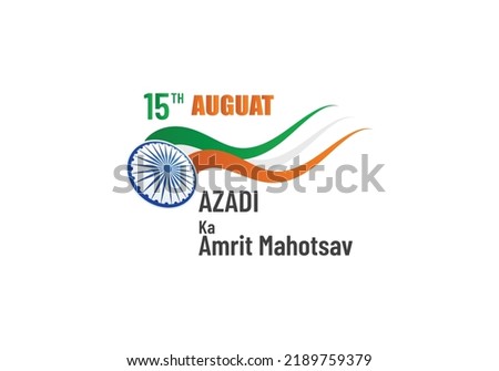 New Delhi-India, August 15, 2022: 75 Year Anniversary Independence Day Logo. Azadi Ka Amrit Mahotsav (Translate: Elixir of Independence Energy). Vector Illustration.