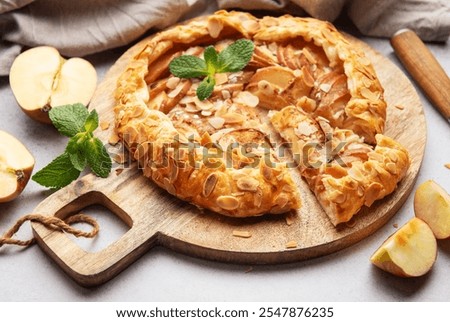 Similar – Image, Stock Photo Apple Galette served on table