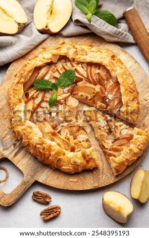 Similar – Image, Stock Photo Apple Galette served on table