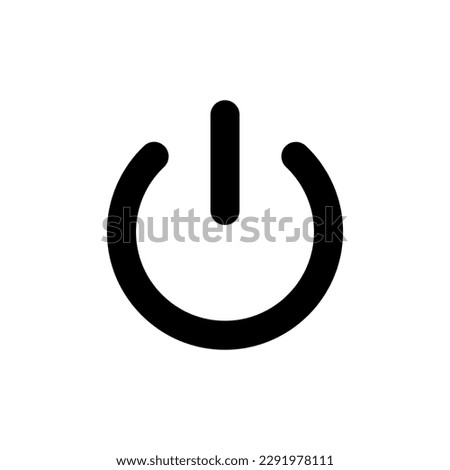 Turn power on turn power off flat vector icon for apps and websites 10 eps.