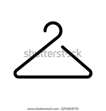 The hanger icon. Coat rack symbol. Flat Vector illustration 10 eps.