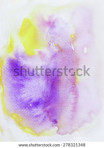 Water color background purple yellow  soft tone with space for text