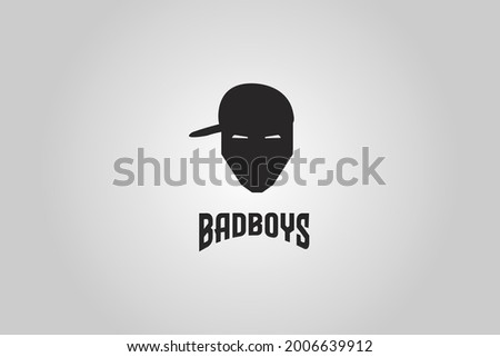 Bad boy logo. Vector illustration