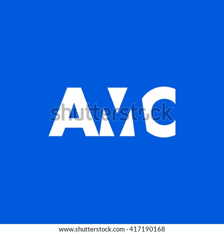 AMC Logo. Vector Graphic Branding Letter Element. White Background