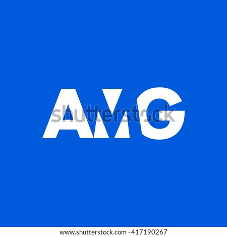 AMG Logo. Vector Graphic Branding Letter Element. White Background