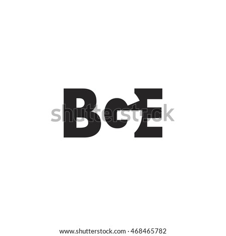 BGE Logo. Vector Graphic Branding Letter Element. White Background