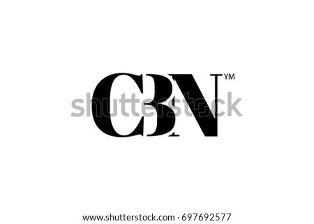 CBN Logo Branding Letter. Vector graphic design. Useful as app icon, alphabet combination, clip-art, and etc.
