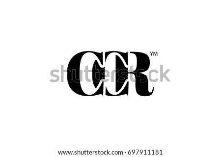 CCR Logo Branding Letter. Vector graphic design. Useful as app icon, alphabet combination, clip-art, and etc.