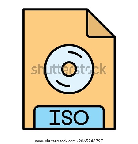  Vector ISO Filled Outline Icon Design
