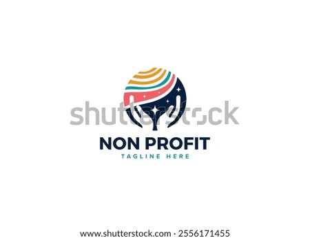 Innovative Charity Logo Vector Design, Nonprofit Logo Collection for Community Care