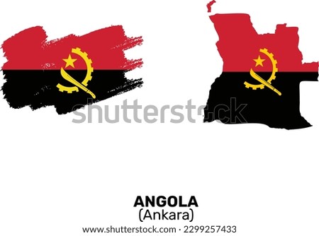 Angola flag, Angola National Flag and Map