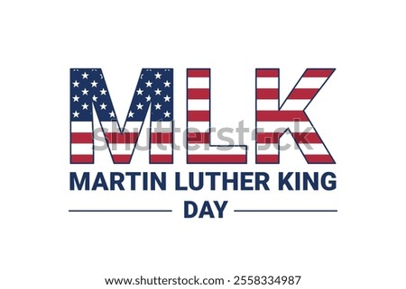 mlk day poster, martin luther king day banner, vector illustration