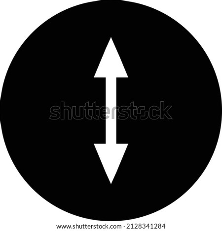 up and down arrow in circle vector illustration, up and down arrow icon vector in circle, up and down arrow symbol vector in circle, arrow, for your design needs