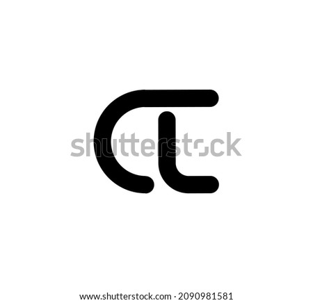 Cl lc c l initial letter logo Stock fotó © 