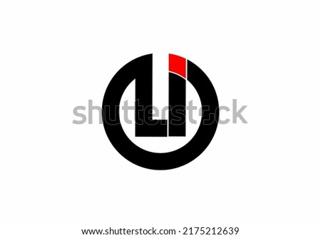 Li il l i initial letter logo isolated on white background Foto d'archivio © 