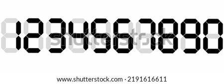 digital numeral isolated on white background Сток-фото © 
