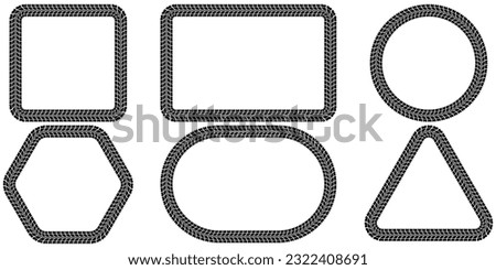 silhouette tire track frame set