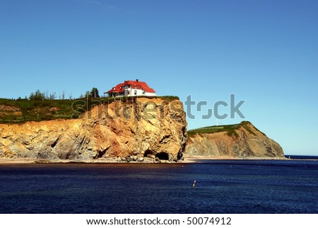 Little House Upon the Cliff\
\
in Town of Percé Gaspésie Quebec / Canada