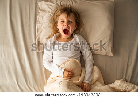 Image, Stock Photo Child does not open his mouth