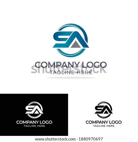 S A Letter Logo Icon Design Vector Template