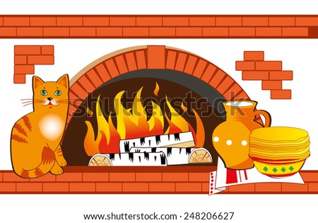 dinner and fireplace