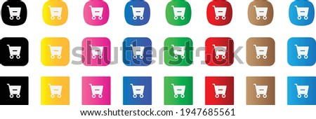 cart dash fill icon . web icon set . icons collection. Simple vector illustration.