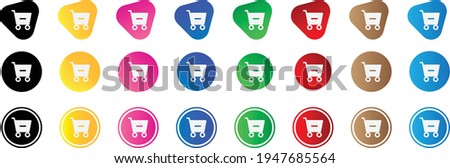 cart dash fill icon . web icon set . icons collection. Simple vector illustration.