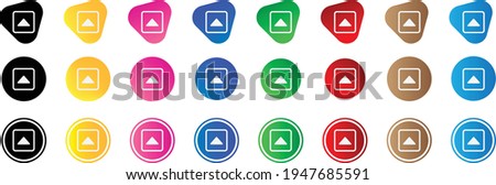 caret up square icon . web icon set . icons collection. Simple vector illustration.
